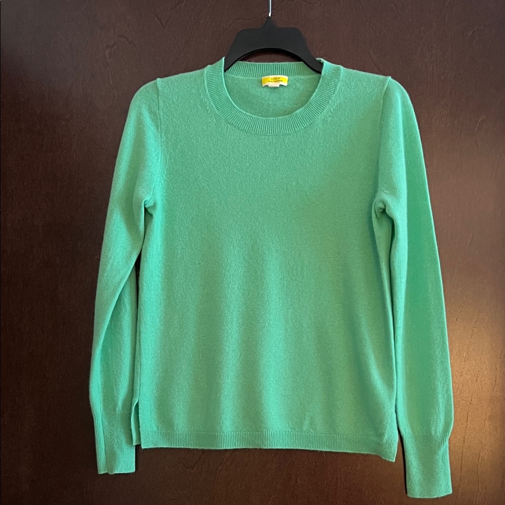 J. Crew Women's Size Small Cashmere Green Sweater